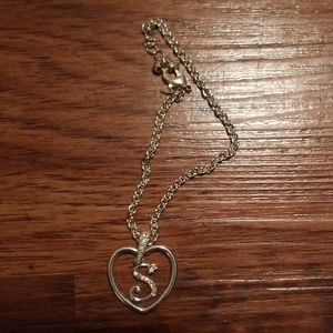 Sterling silver "S" bracelet